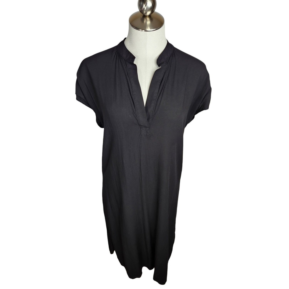 TYSA Travel Dress Size 3 Large Minimalist Capsule Lightweight Rayon V-Neck USA